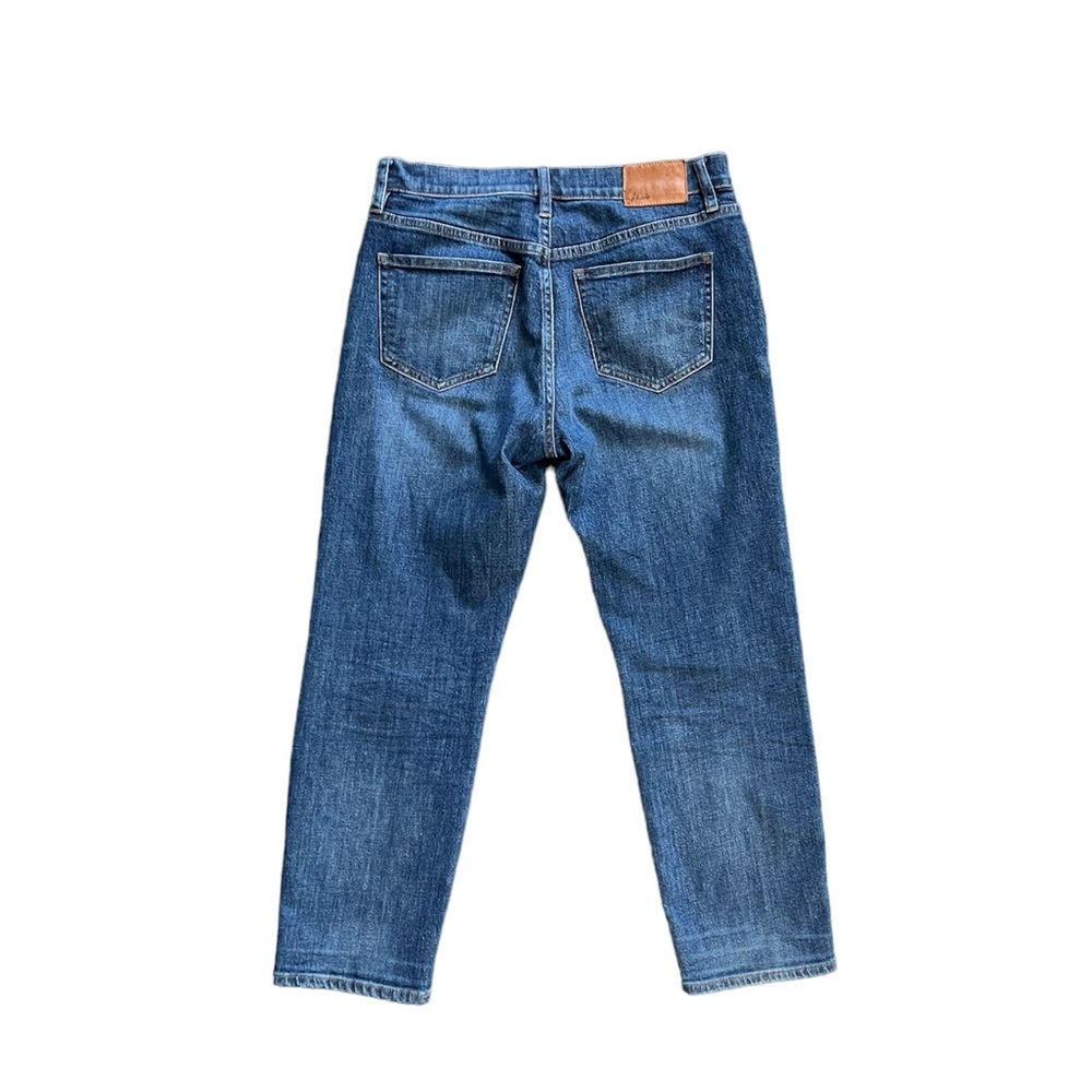 J.Crew Straightaway Buttonfly Whiskered Medium Wash Jean Denim Pants Euc 26 View 2